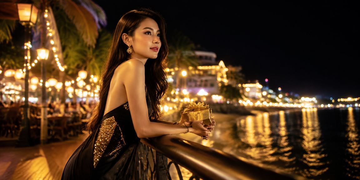 Khách VIP tại chợ đêm Phú Quốc kiểm tra tiền thưởng casino trên ứng dụng di động
